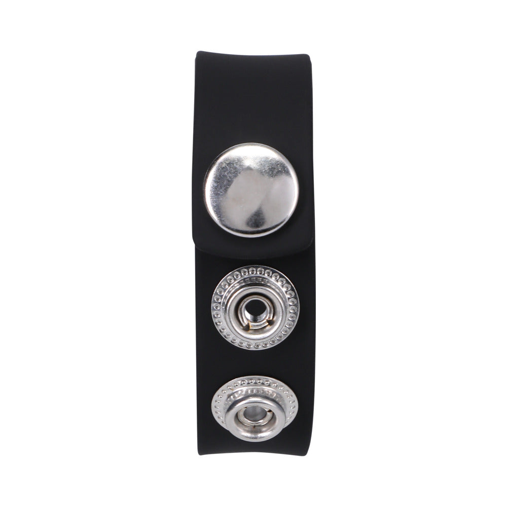 Rock Solid Silaflex 3-Snap (Adjustable) Black - Fantasies Boutique