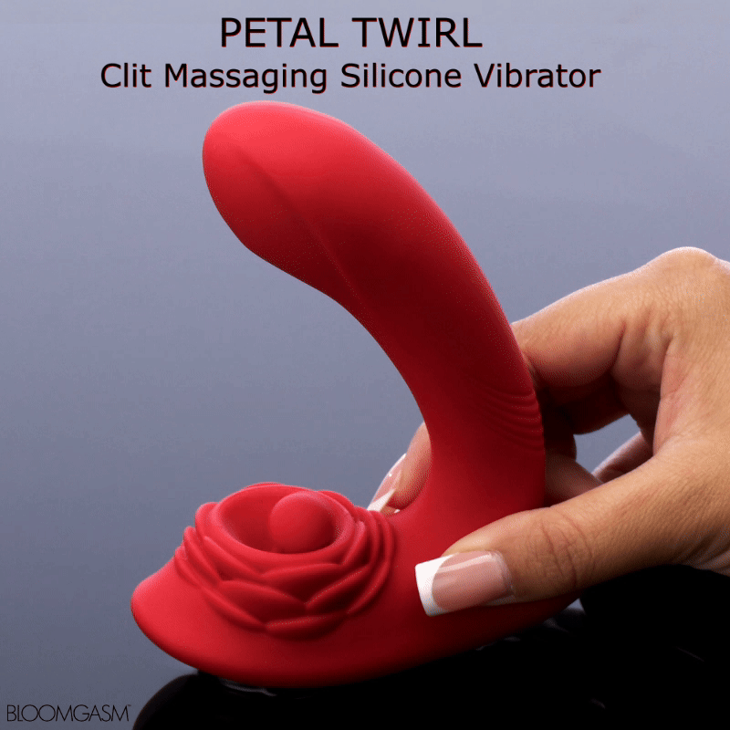 Bloomgasm Petal Twirl Clit Massaging Silicone Vibrator
