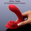 Bloomgasm Petal Twirl Clit Massaging Silicone Vibrator