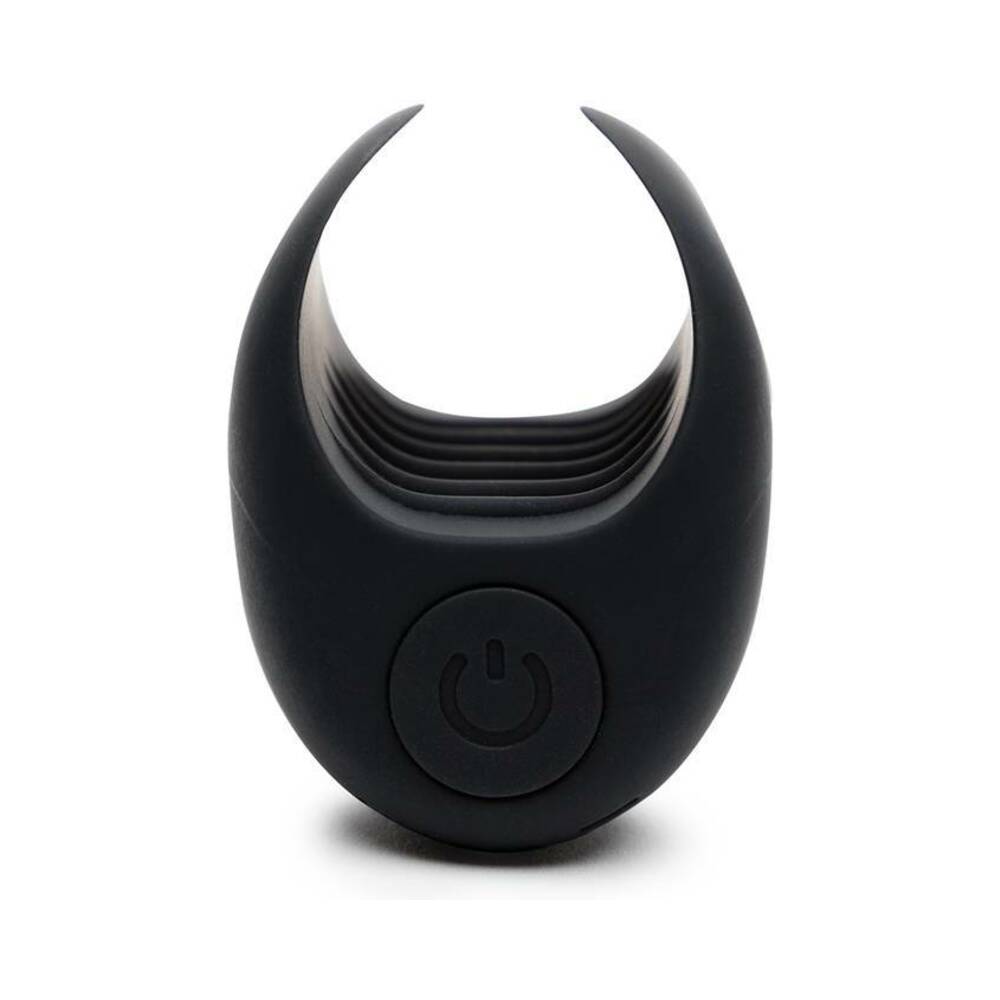 Fifty Shades of Grey Sensation Rechargeable Silicone Vibrating Pleasure Stroker Black - Fantasies Boutique