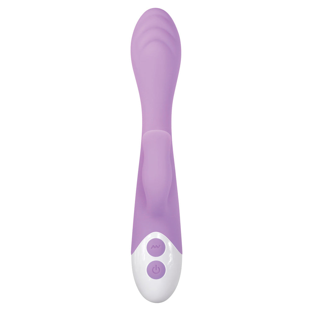 Evolved Pleasing Petal Rechargeable Silicone Flicking Dual Stimulator Light Purple - Fantasies Boutique