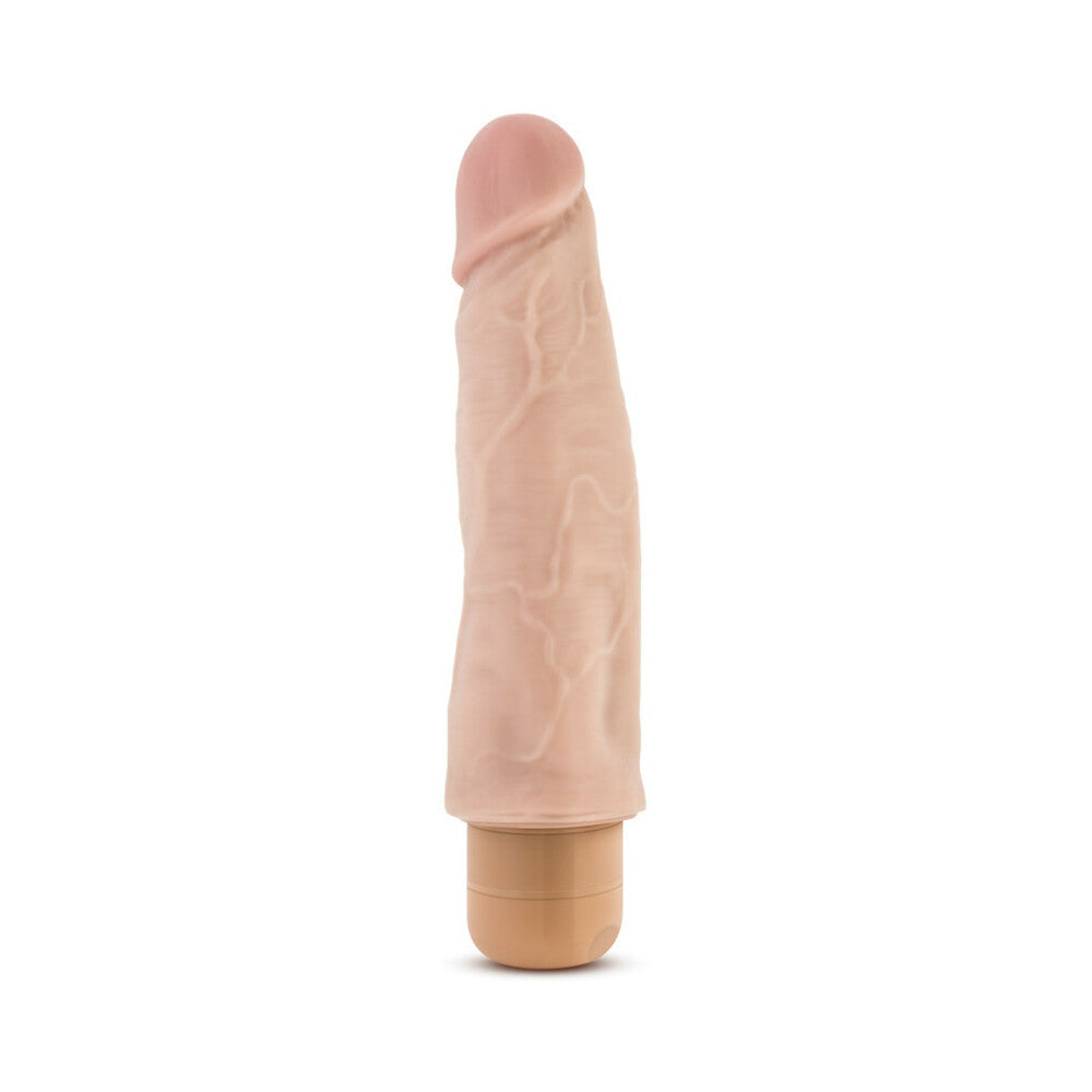 Dr. Skin Vibe 14 Realistic 8 in. Vibrating Dildo Beige - Fantasies Boutique