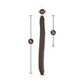 Blush Dr. Skin 16 in. Double Dildo Brown - Fantasies Boutique