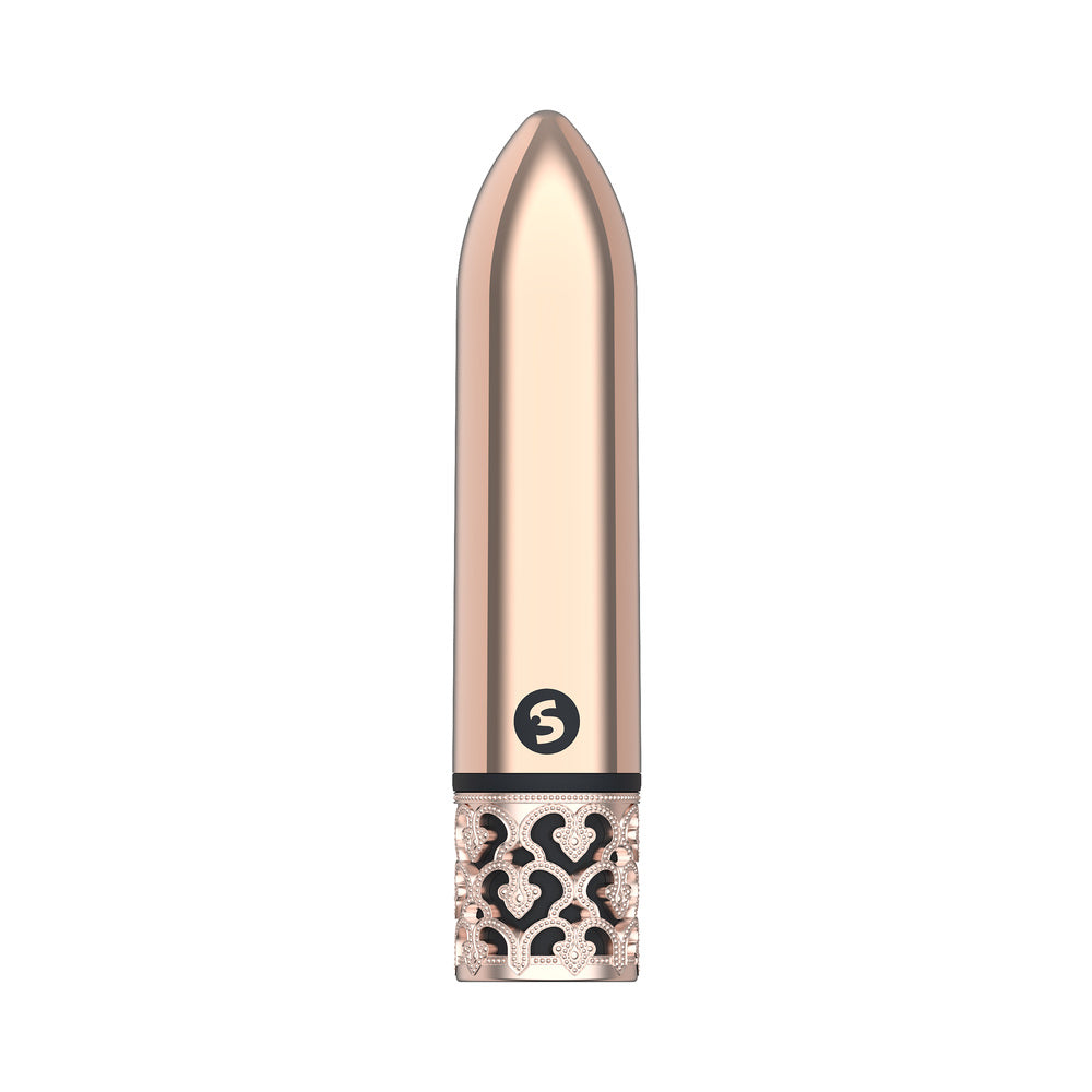 Royal Gems Glamour Rechargeable ABS Bullet Vibrator Rose Gold - Fantasies Boutique