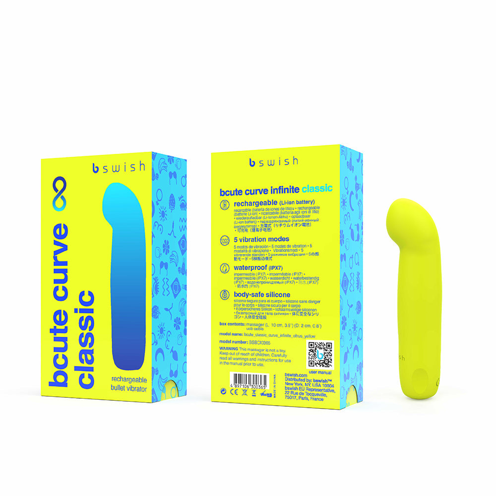 B Swish Bcute Classic Curve Infinite Citrus Yellow - Fantasies Boutique