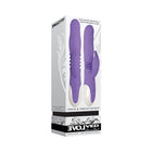 Evolved Thick & Thrust Bunny Rechargeable Thrusting Silicone Rabbit Vibrator Purple - Fantasies Boutique