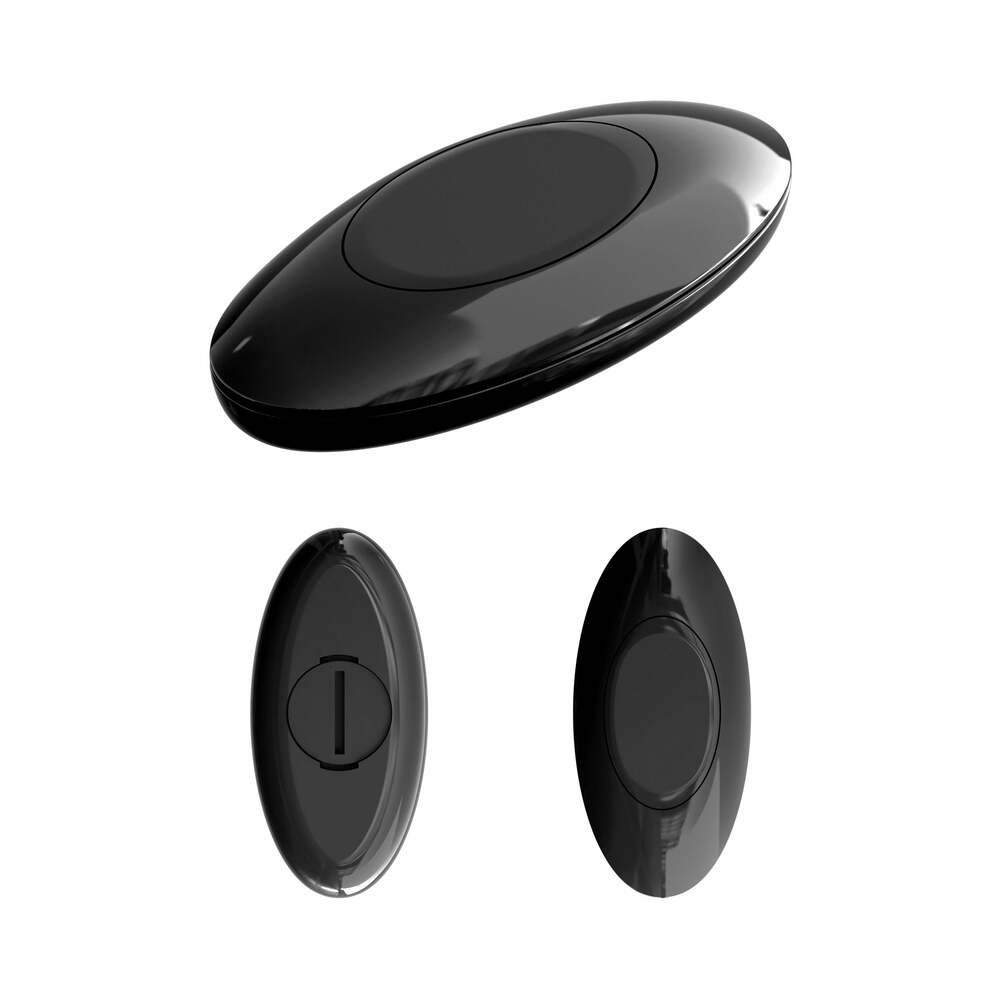 3Some Wall Banger Vibrating Anal Beads With Suction Cup Black - Fantasies Boutique