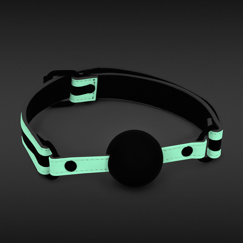 GLO Bondage Ball Gag Green - Fantasies Boutique