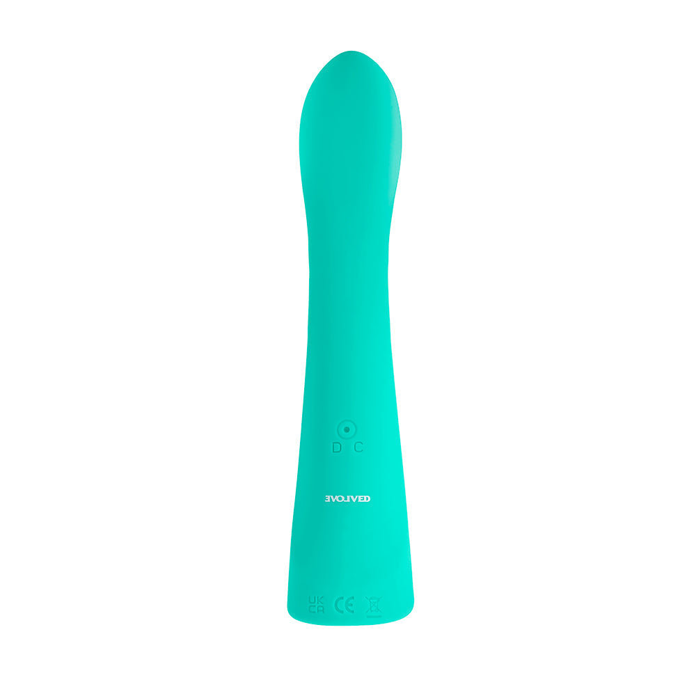 Evolved Come With Me Rechargeable 'Come Hither' Silicone Vibrator Green - Fantasies Boutique