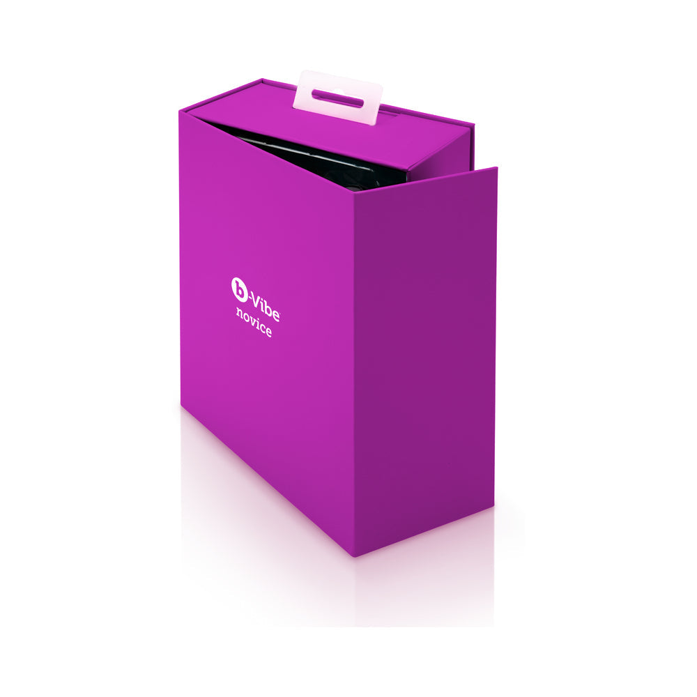 b-Vibe Novice Rechargeable Remote-Controlled Vibrating Silicone Anal Plug Fuchsia - Fantasies Boutique