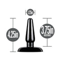 Anal Adventures Basic Anal Plug Small Black - Fantasies Boutique