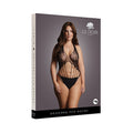 Le Desir Strappy Lace Teddy Black Queen Size