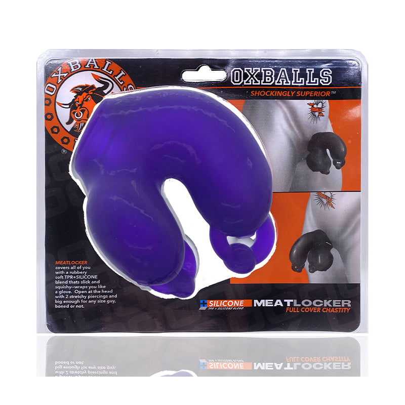 Oxballs Meatlocker Chastity Eggplant Ice - Fantasies Boutique