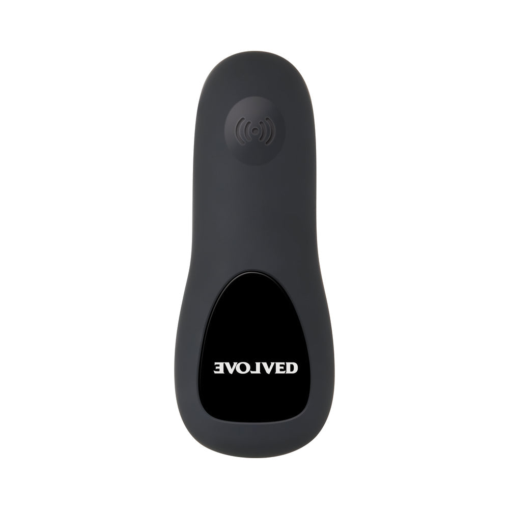 Evolved Plug & Play Rechargeable Remote-Controlled Vibrating Silicone Anal Plug Black - Fantasies Boutique