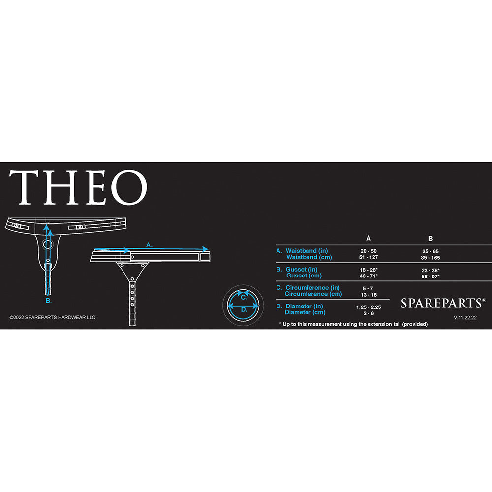 SpareParts Theo Single Strap Harness Black Size B