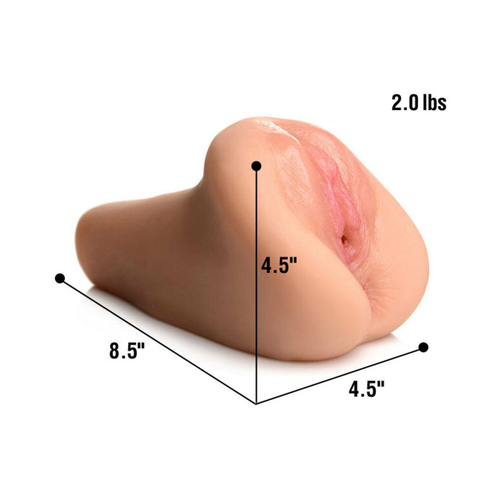 Curve Toys Mistress Juicy Emily Dual Entry Missionary Masturbator Light - Fantasies Boutique