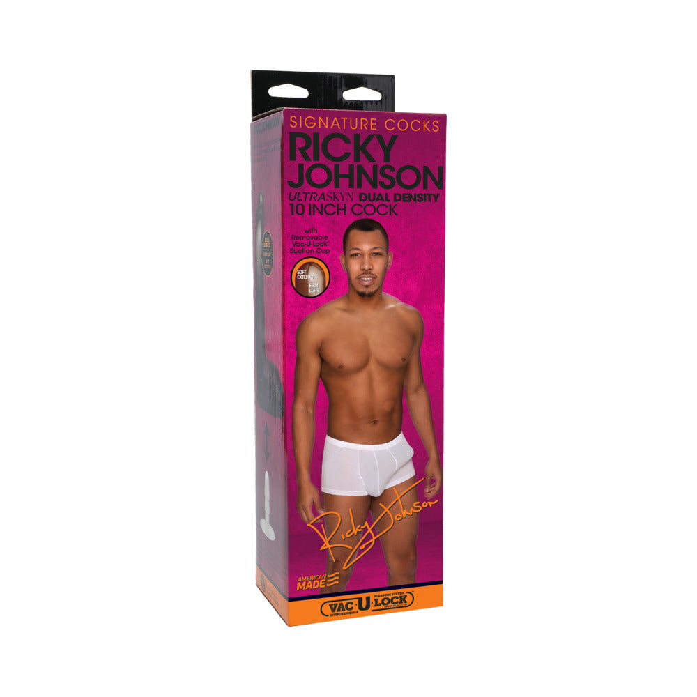 Signature Cocks Ricky Johnson 10-Inch ULTRASKYN Cock with Removable Vac-U-Lock Suction Cup - Fantasies Boutique