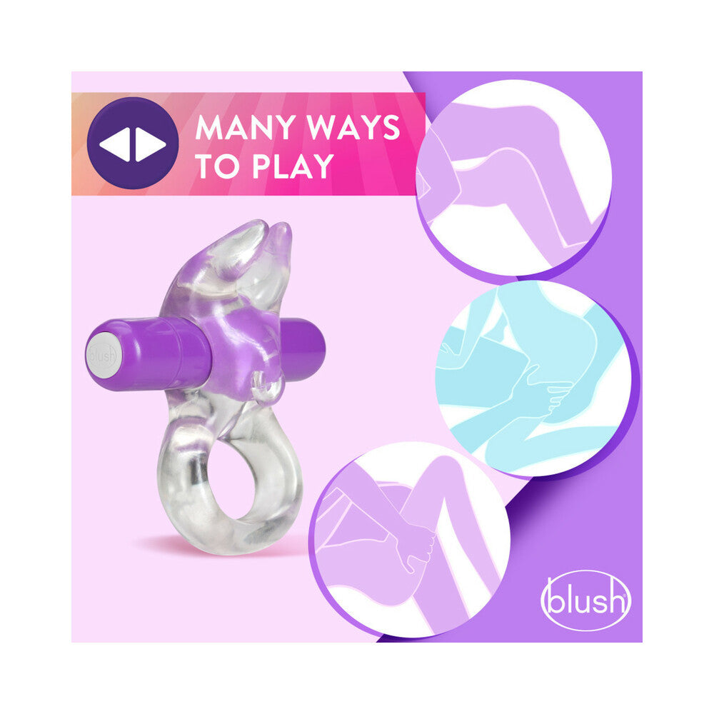 Play with Me Bull Vibrating C-Ring Purple - Fantasies Boutique