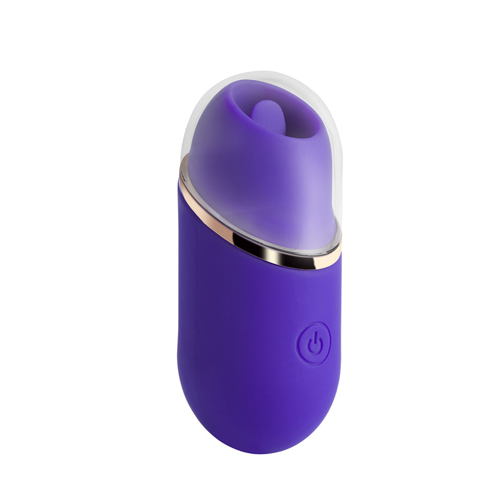 Honey Play Box Abby Mini Clit Tongue Licking Vibrator Purple - Fantasies Boutique