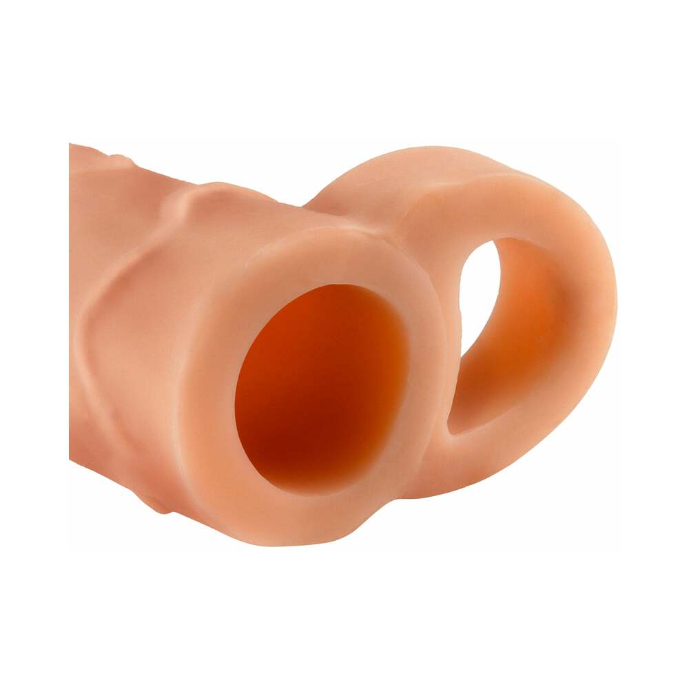Fantasy X-tensions Perfect 1 in. Extension With Ball Strap Beige - Fantasies Boutique