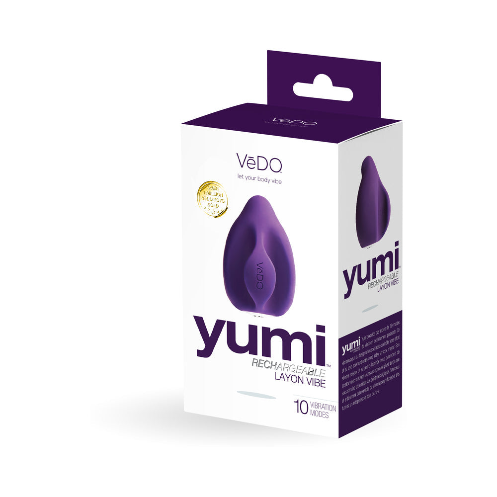 VeDO Yumi Rechargeable Finger Vibe - Deep Purple - Fantasies Boutique