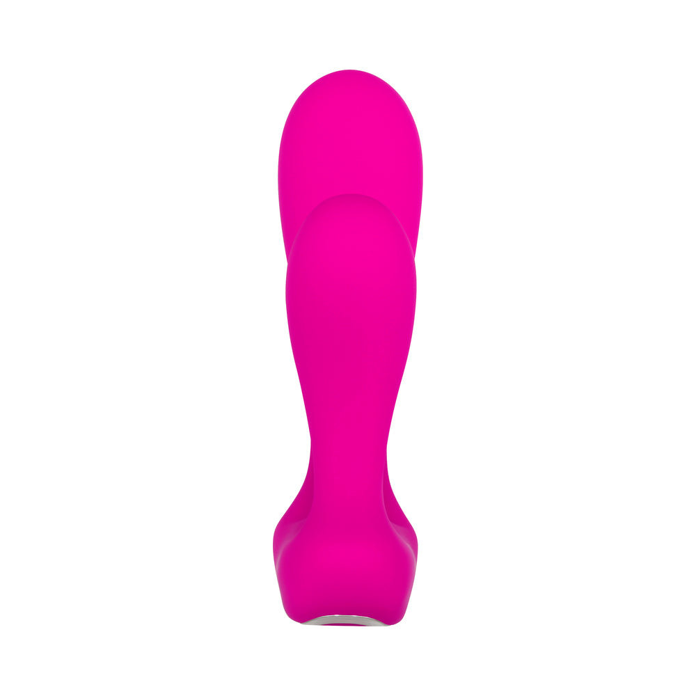 Adam & Eve Rechargeable Remote-Controlled Silicone Dual Entry Vibrator Pink - Fantasies Boutique