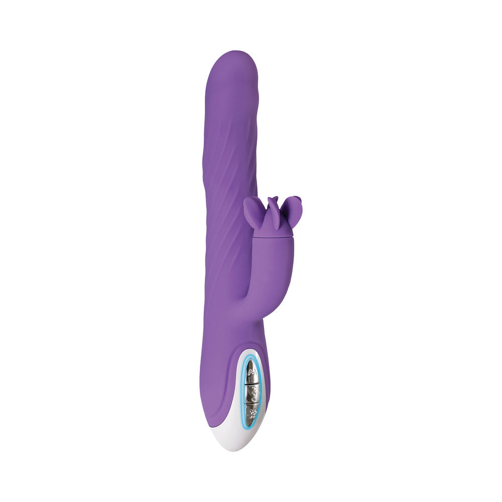 Evolved Tilt-O-Whirl Dual Stimulation Vibrator With Spinning Clit Stimulator Purple - Fantasies Boutique