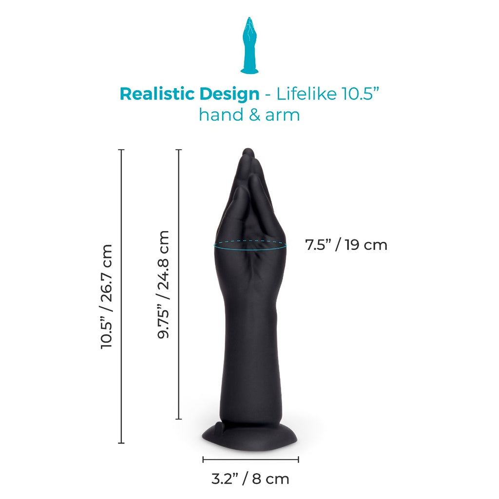 b-Vibe Vibrating Silicone Fisting Dildo