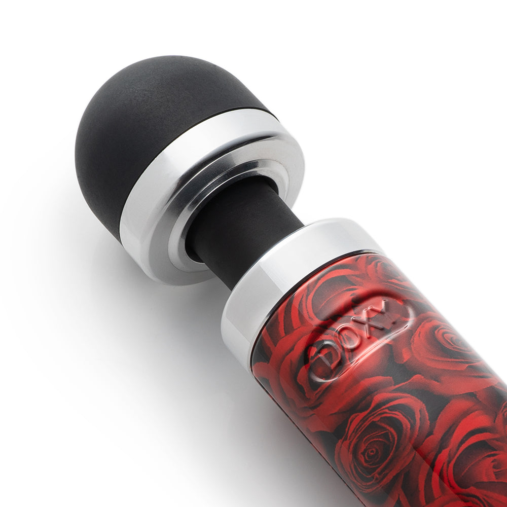 Doxy Die Cast 3R Rechargeable Compact Wand Vibrator Roses - Fantasies Boutique