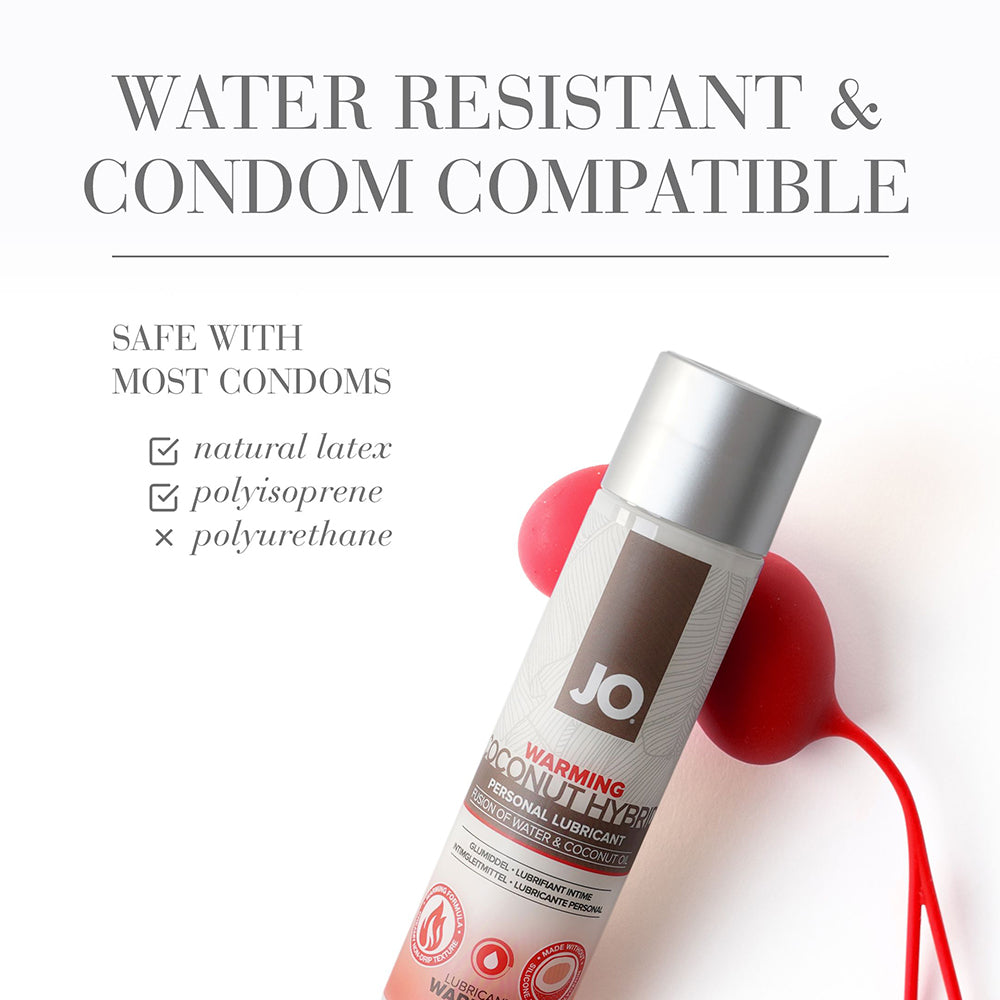 JO Coconut Hybrid Warming Lubricant 4 oz. - Fantasies Boutique