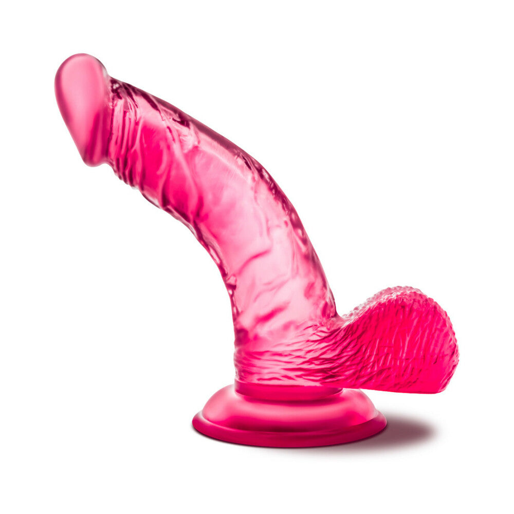 B Yours Sweet 'n Hard 8 Realistic 6.5 in. Dildo with Balls Pink - Fantasies Boutique