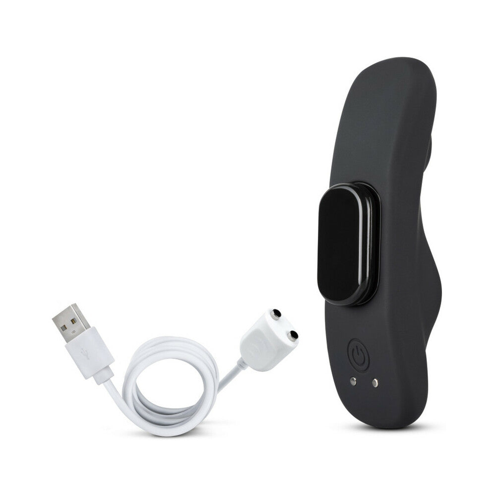 Temptasia Panty Vibe Rechargeable Remote-Controlled Silicone Wearable Vibrator Black - Fantasies Boutique