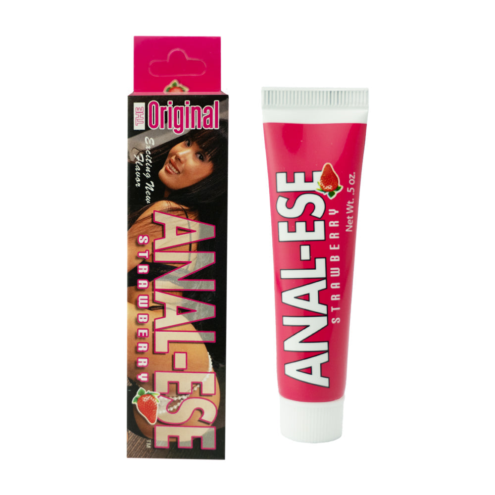 Anal-Ese Strawberry Desensitizing Cream 0.5 oz. - Fantasies Boutique