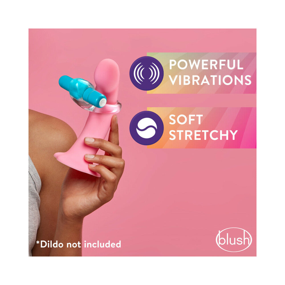 Blush Play with Me Delight Vibrating C-Ring Blue - Fantasies Boutique