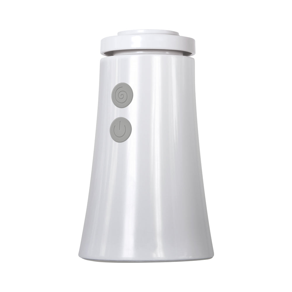 Zero Tolerance Sucking Good Rechargeable Vibrating Vacuum Pump Stroker Clear/White - Fantasies Boutique