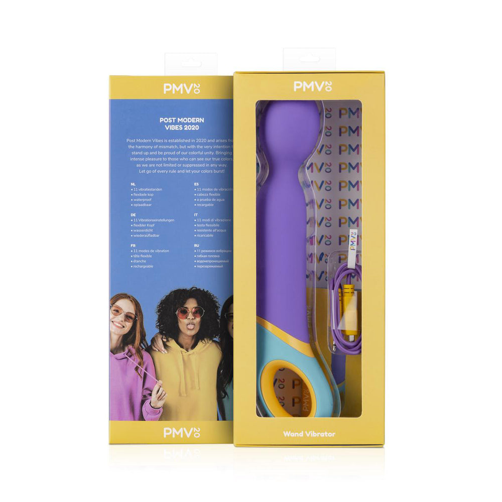 PMV20 Base Wand Vibrator Silicone Purple - Fantasies Boutique