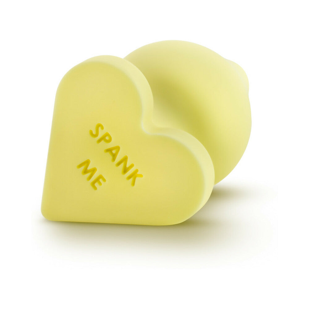 Blush Play with Me Naughty Candy Hearts 'Spank Me' Anal Plug Yellow - Fantasies Boutique
