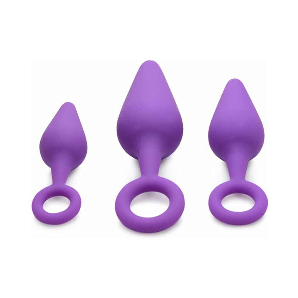 Gossip Rump Ringers 3-Piece Silicone Anal Plug Training Set Violet