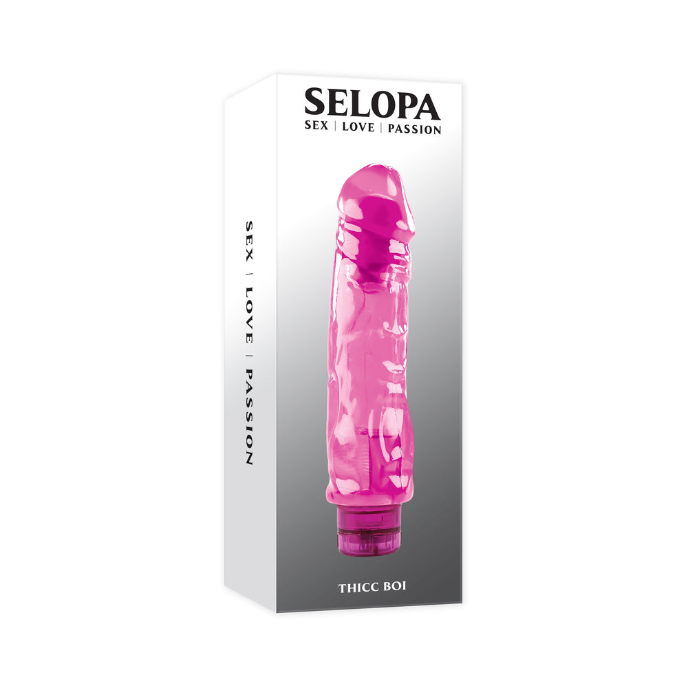 Selopa Thicc Boi Vibrating Vibe Rubber Pink - Fantasies Boutique