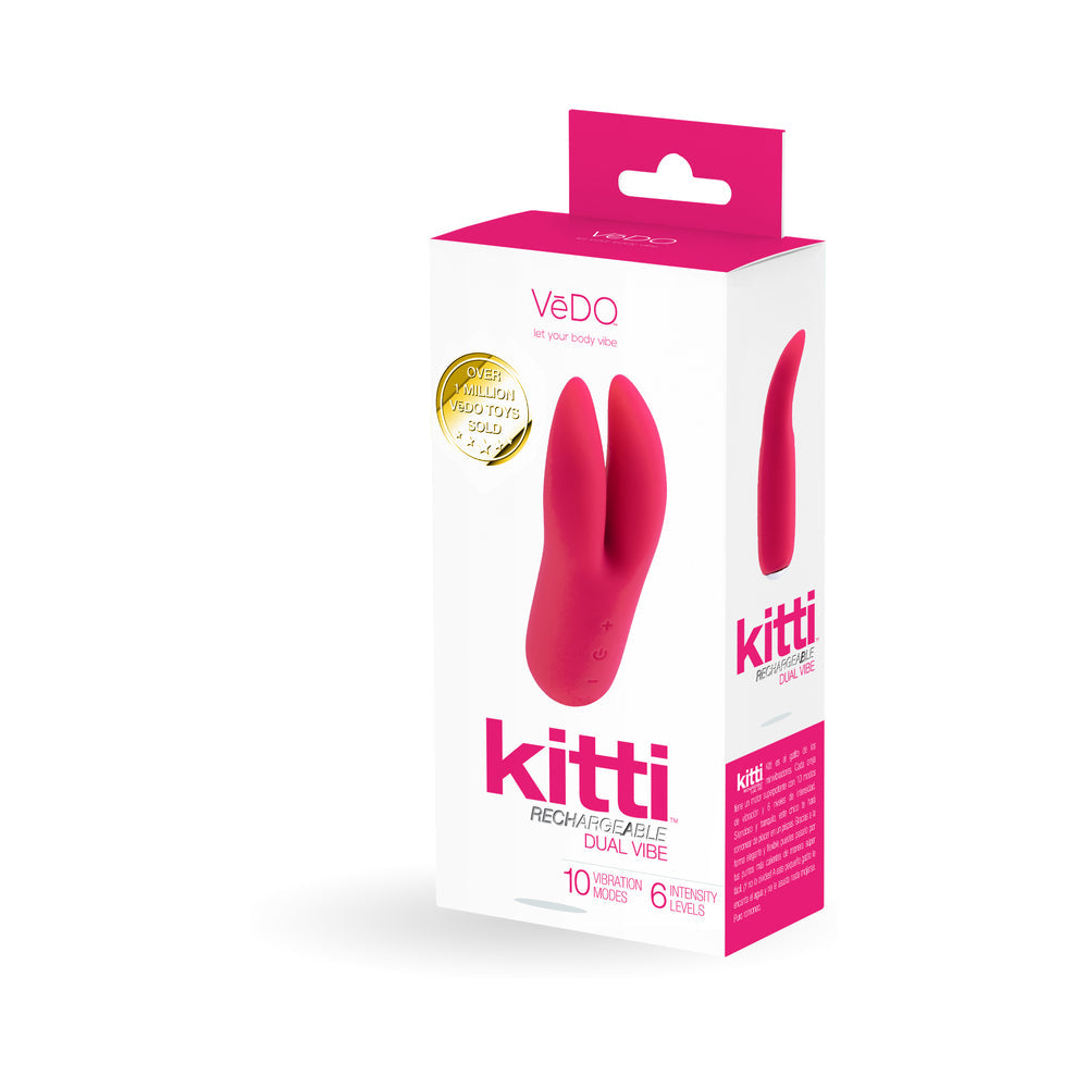 Vedo Kitti Rechargeable Dual Vibe Foxy Pink - Fantasies Boutique