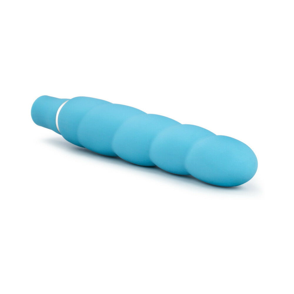 Blush Luxe Anastasia Silicone Slimline Vibrator Aqua - Fantasies Boutique
