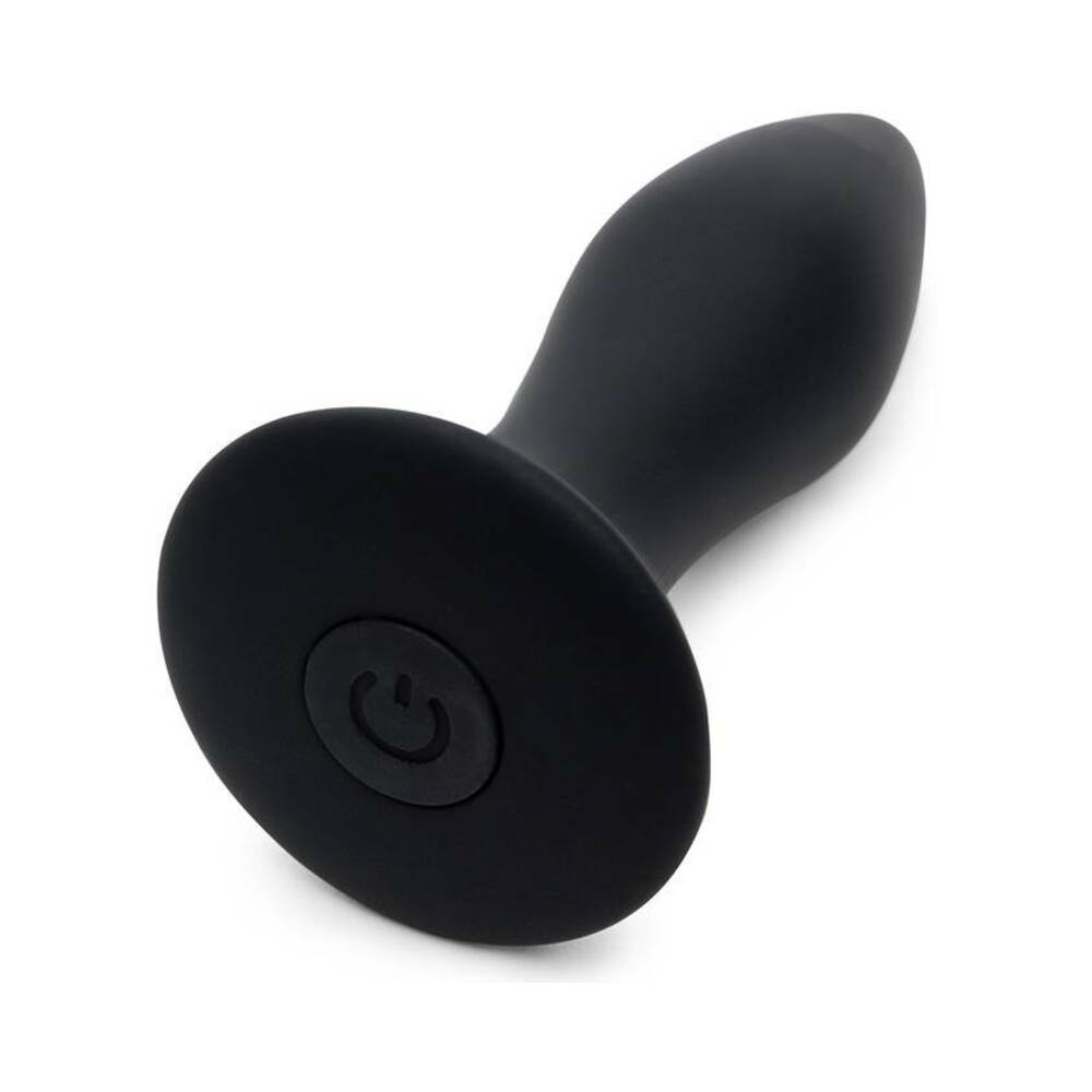 Fifty Shades of Grey Sensation Rechargeable Silicone Vibrating Butt Plug Black - Fantasies Boutique