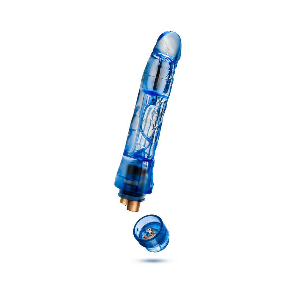 Naturally Yours Mambo Vibe Realistic 9 in. Vibrating Dildo Blue - Fantasies Boutique