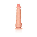 RealRock Realistic 12 in. Straight Dildo With Balls and Suction Cup Beige - Fantasies Boutique
