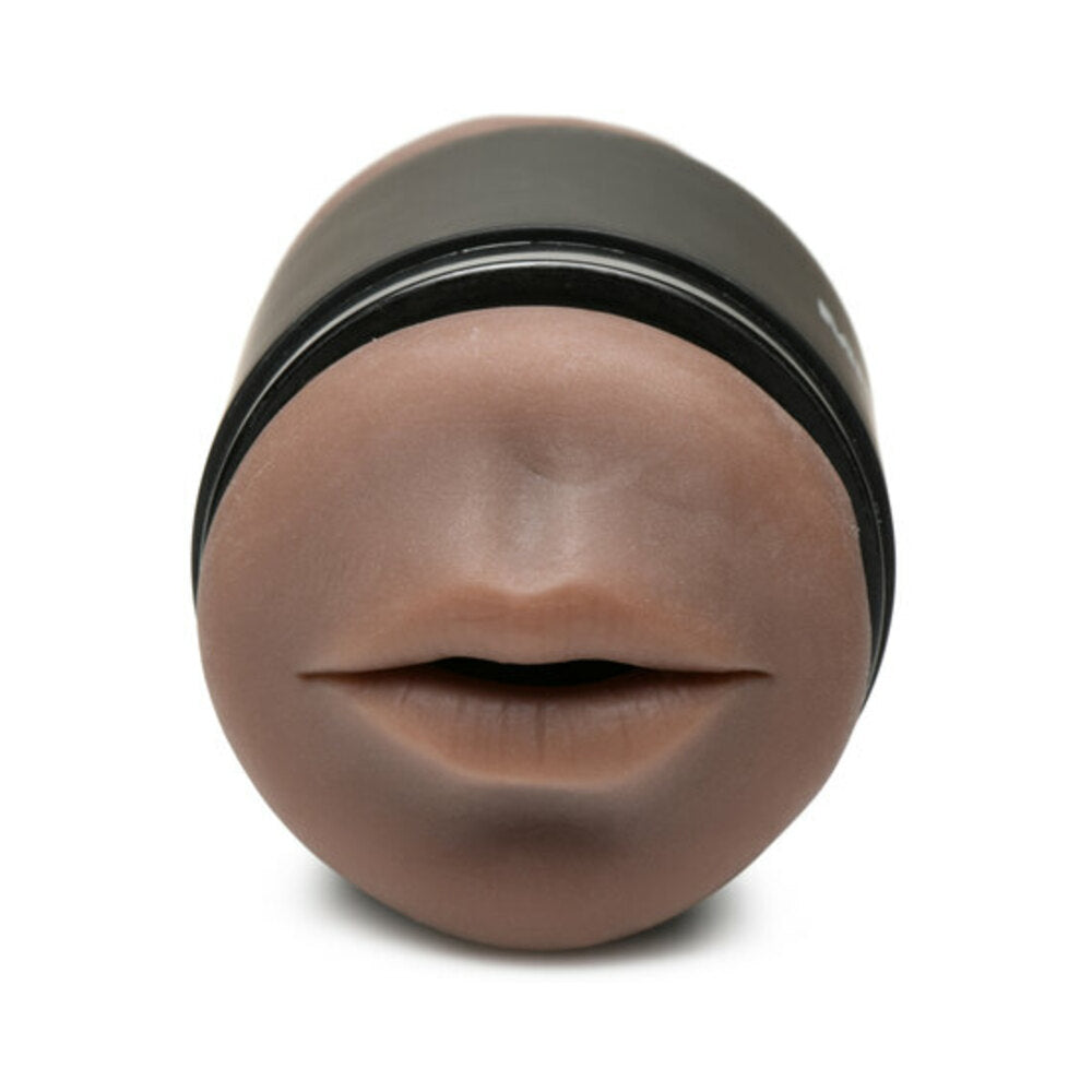 Curve Toys Mistress Double Shot Mini Masturbator Mouth & Pussy Dark
