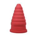 Tantus Cone Ripple Dildo Ruby (Box)