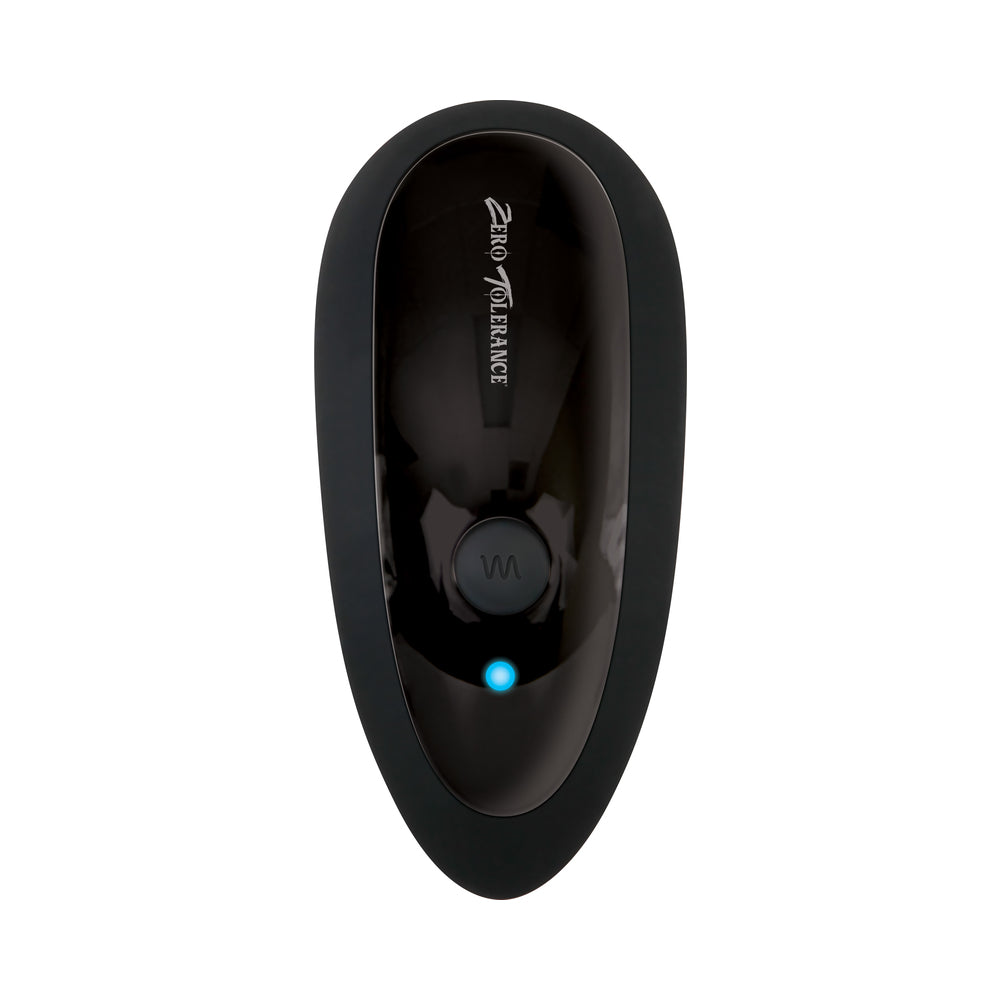 Zero Tolerance The Gentleman Rechargeable Vibrating Silicone Prostate Massager Black - Fantasies Boutique