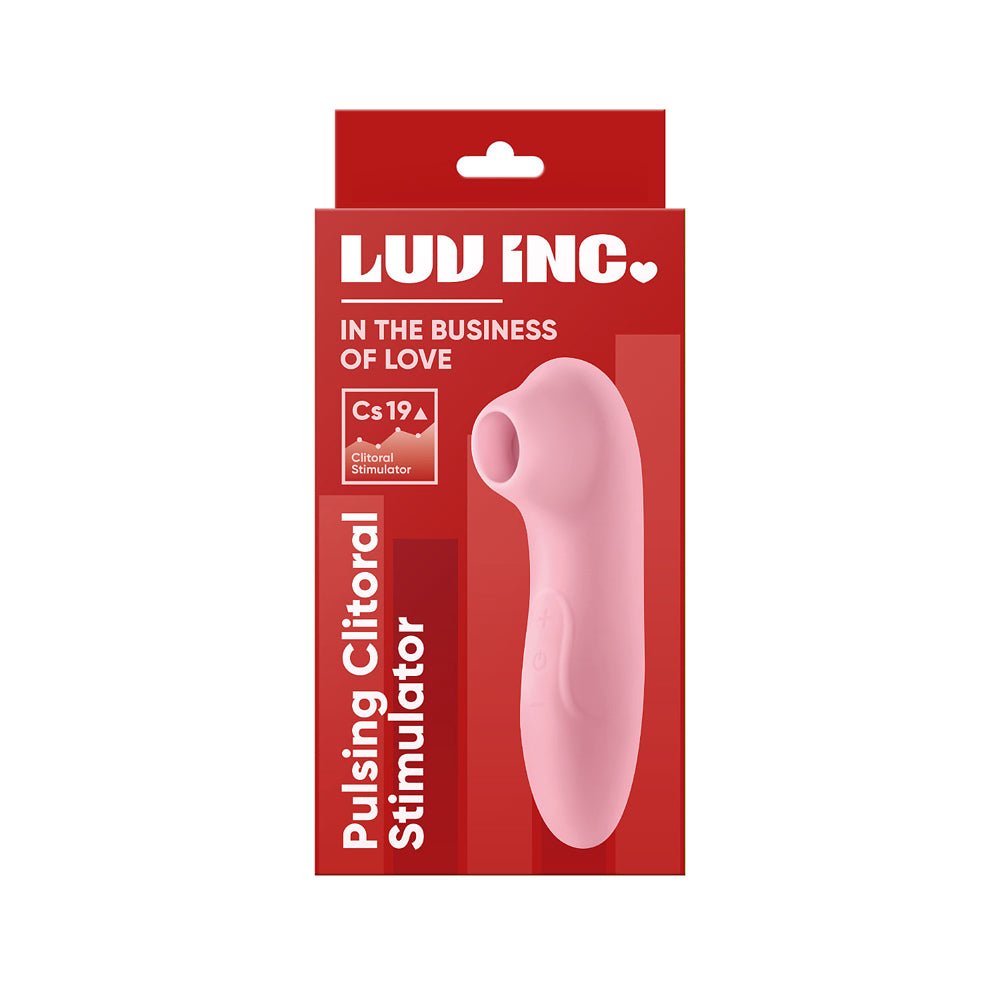 Luv Inc Cs19 Pulsing Clitoral Stimulator Rechargeable Silicone Red - Fantasies Boutique