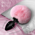 Tailz Fluffy Bunny Tail Silicone Plug Pink
