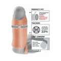 Fantasy X-tensions 7 in. Real Feel Enhancer XL Open-Ended Sling Beige - Fantasies Boutique